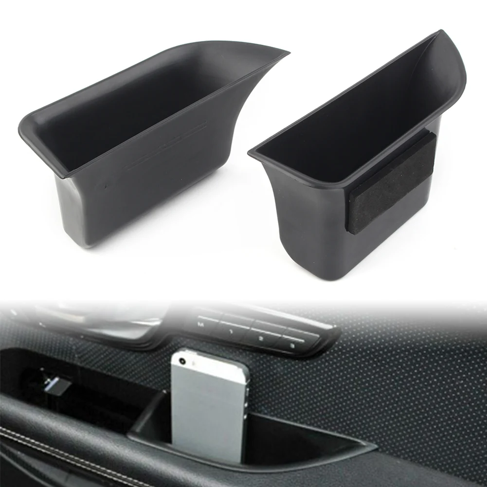 2Pcs Car Front Door Storage Box Organizer Portaoggetti Per Jaguar Xf 2009 2010 2011 2012 2013 2014 Guida A Sinistra