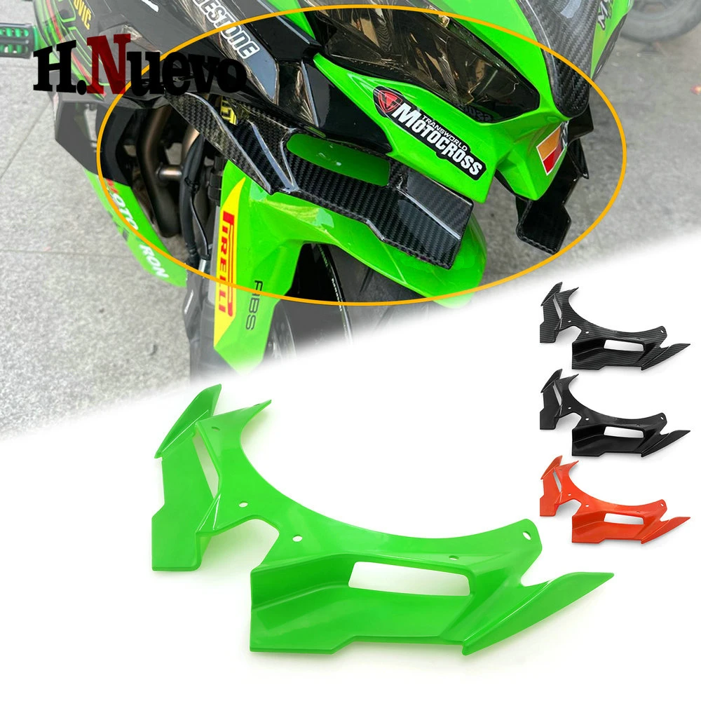 Per Kawasaki Zx25R Zx4R Zx4Rr 21-24 Moto Spoiler Anteriore Nudo Winglet Kit Ala Aerodinamica Spoiler Protector