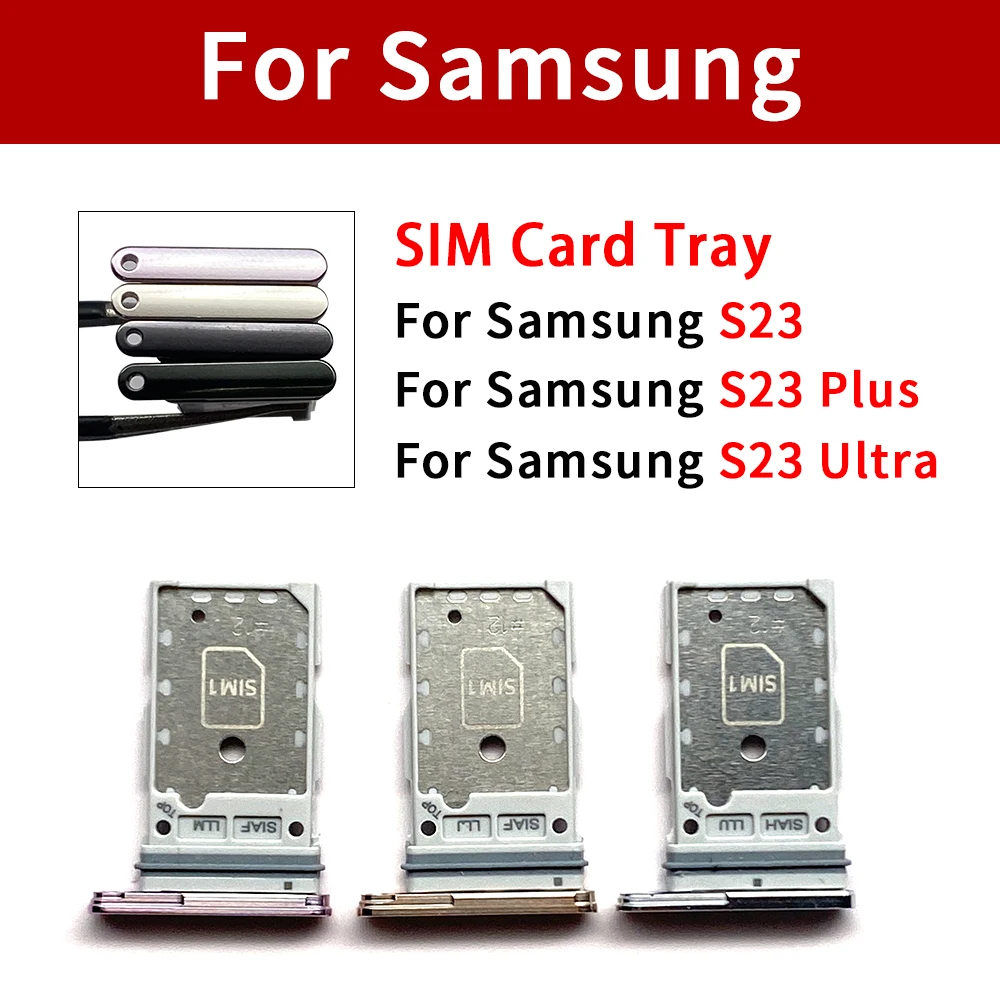 Nuovo Per Samsung S23 Plus Ultra G911 G918 G916 Sim Tray Dual Sim Card Slot Holder Parti Di Ricambio