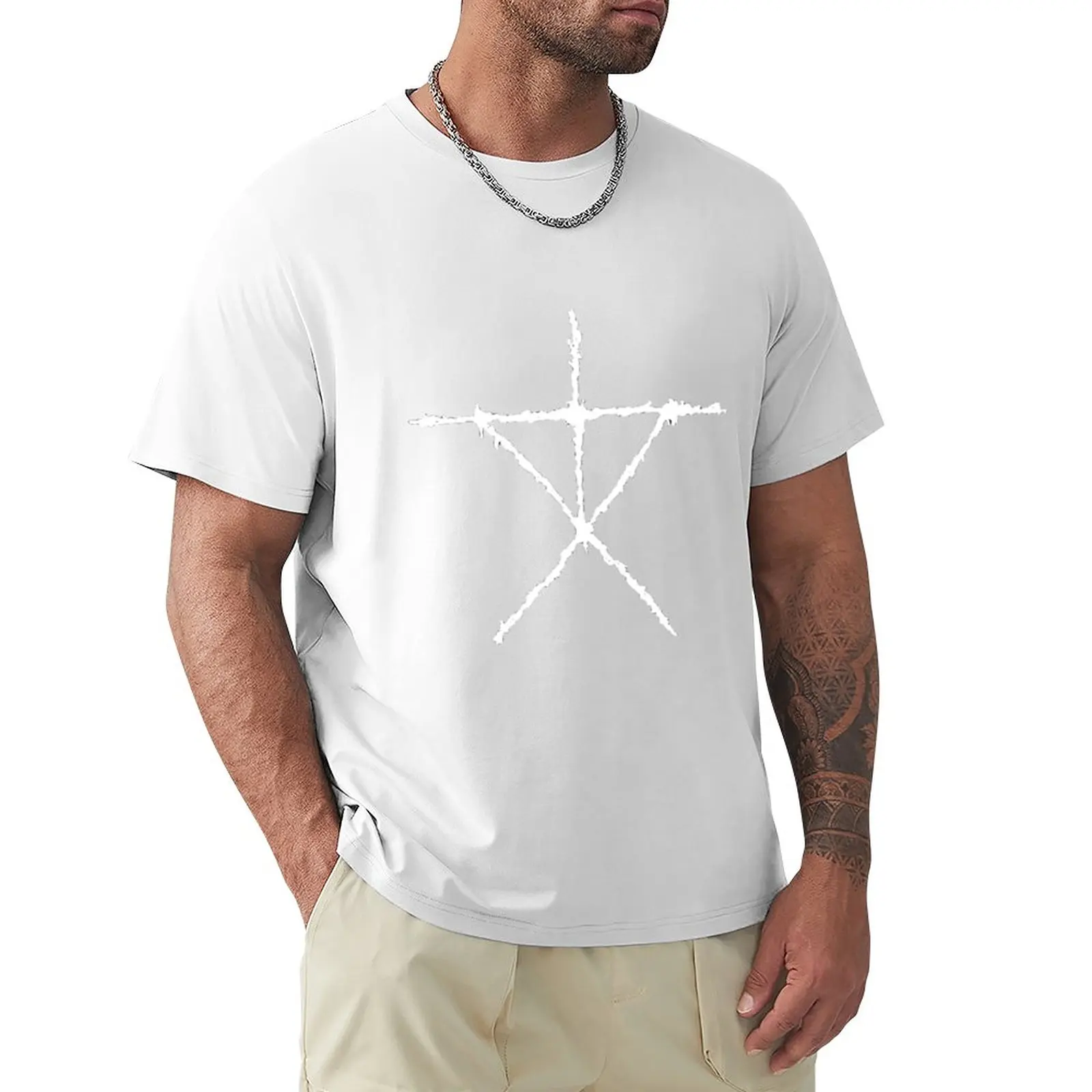The Stick Man On Black T-Shirt Cute Clothes Customs T-Shirt For Men Pack