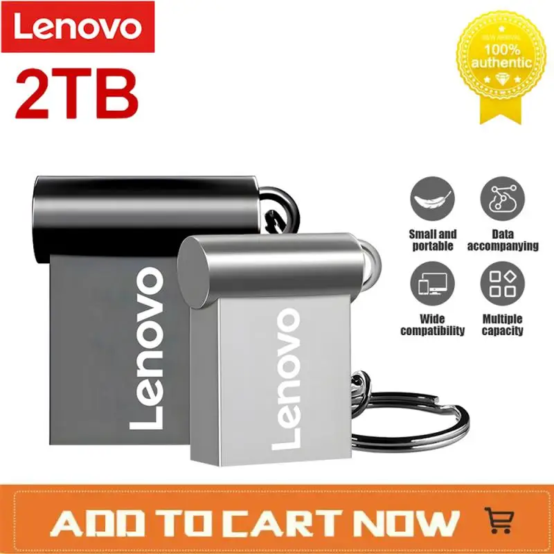 Lenovo 2Tb Hot Metal 3.0 Usb Flash Drive 1Tb Pen Drive Per Pc Laptop 128Gb Usb Memory Stick 3.0 Flash Drive Pendrive Ad Alta Velocità