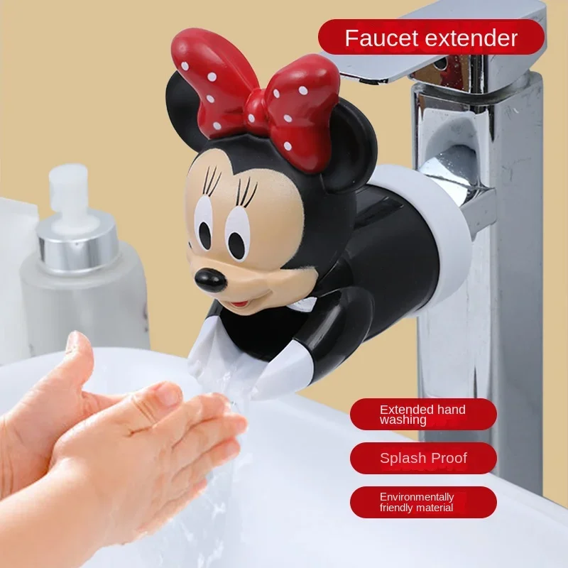 Disney Minnie Mickey Stitch Water Tap Faucet Extender Cartoon Saving Silicone Faucet Extension Tool Kid Wash Hand Helper Gift