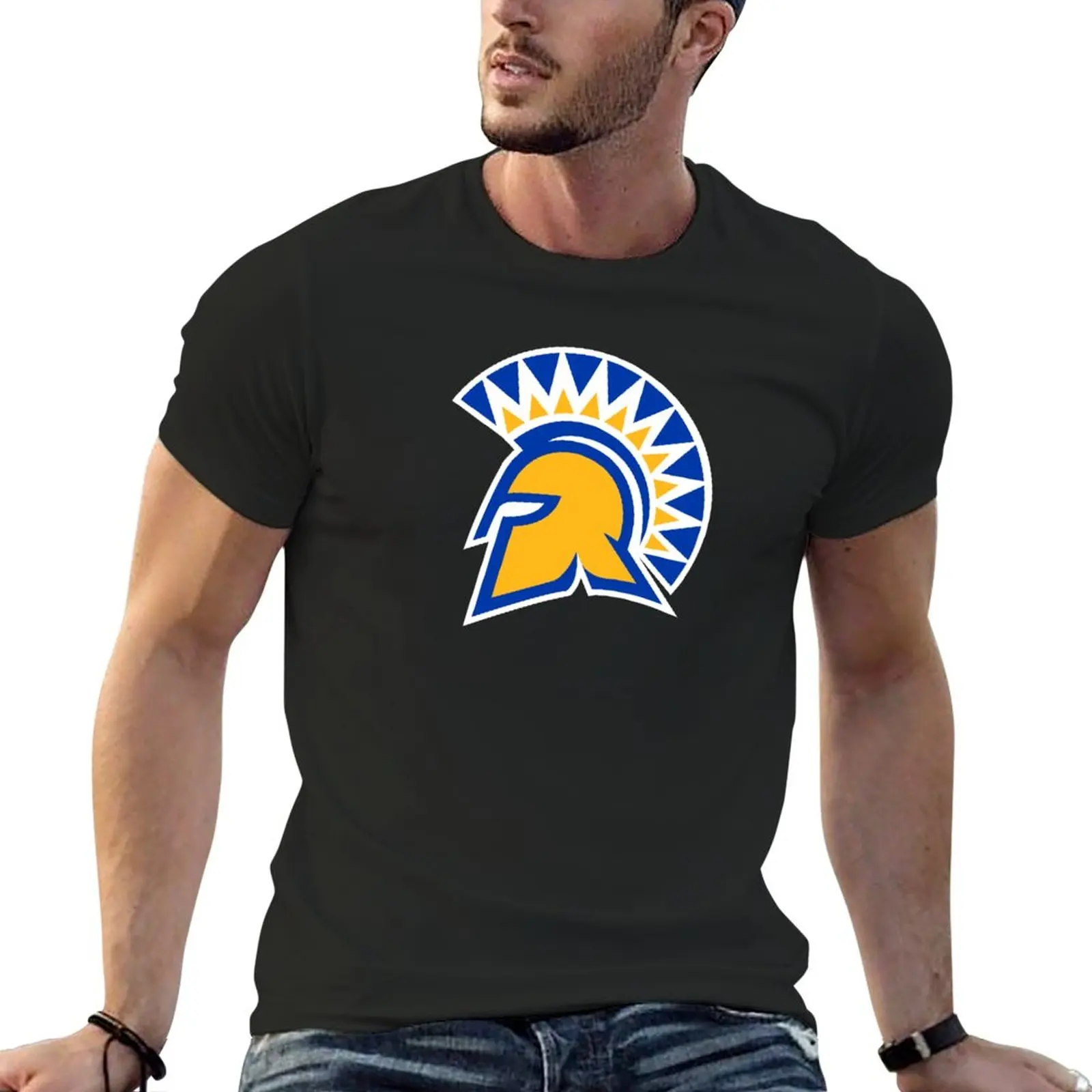 The Spartans San Jose State-Icon T-Shirt Vestiti Estivi Magliette Pesanti Abbigliamento Uomo