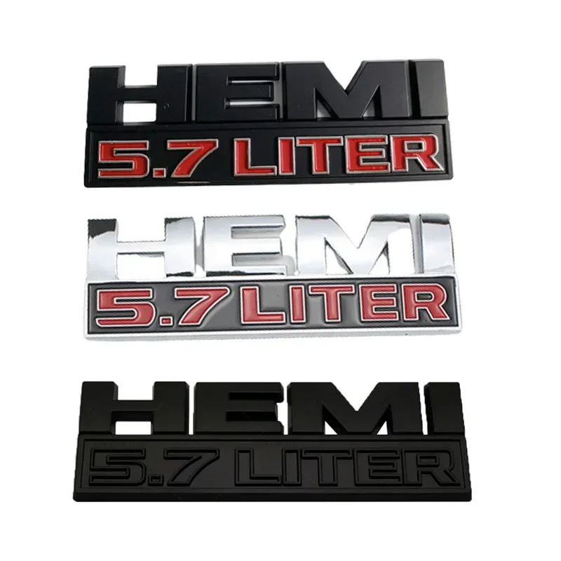 Car Body Trunk Sticker Emblem Decalcomania Per Dodge Hemi 5.7 6.4 Caravan Challenger Jcuv Caliber Liter Ram Journey Nitro Durango Viper