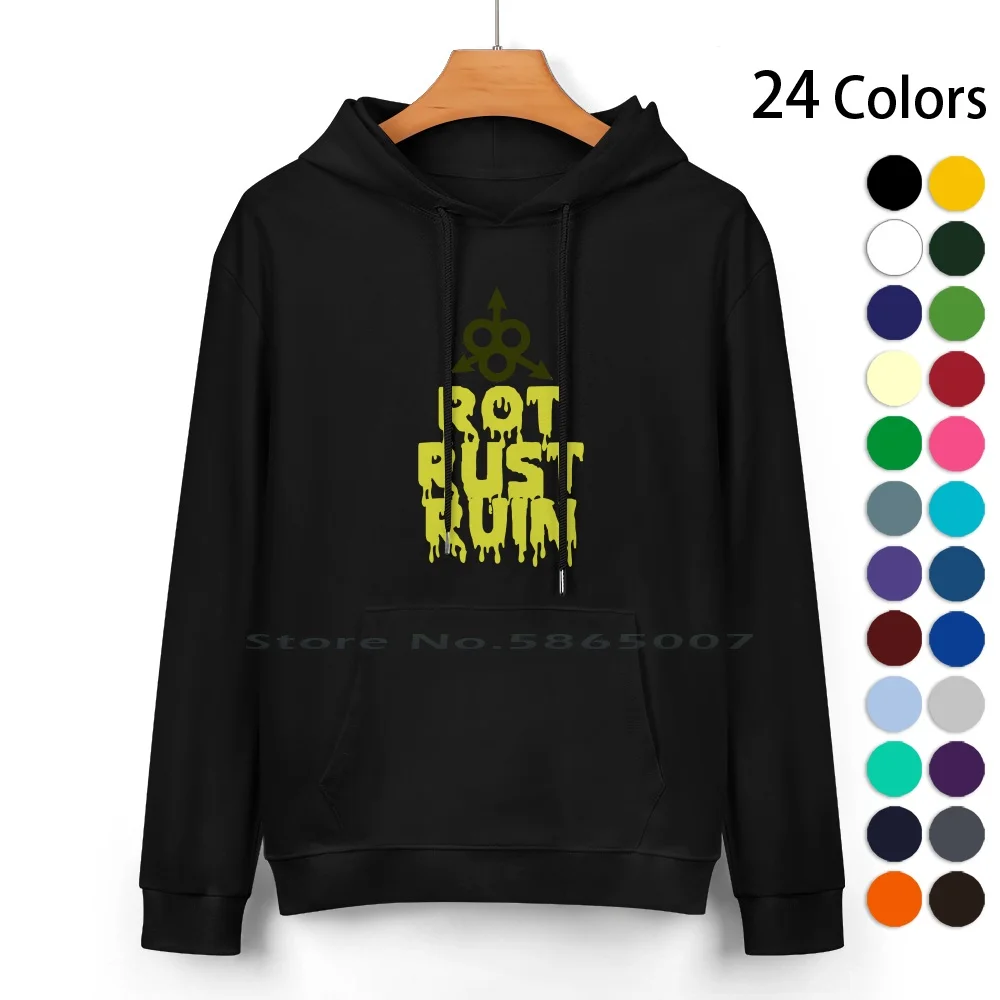 Rot Rust And Rubbing Felpa Con Cappuccio In Puro Cotone Maglione 24 Colori Fantasy Total War Chaos Gods Black Leagion Death Guard Plague Marine