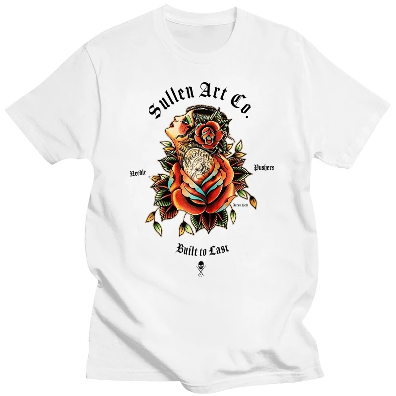 Sullen Traditions Gypsy Antique White Tattoo Artist Maglietta Premium M-2Xl Uk