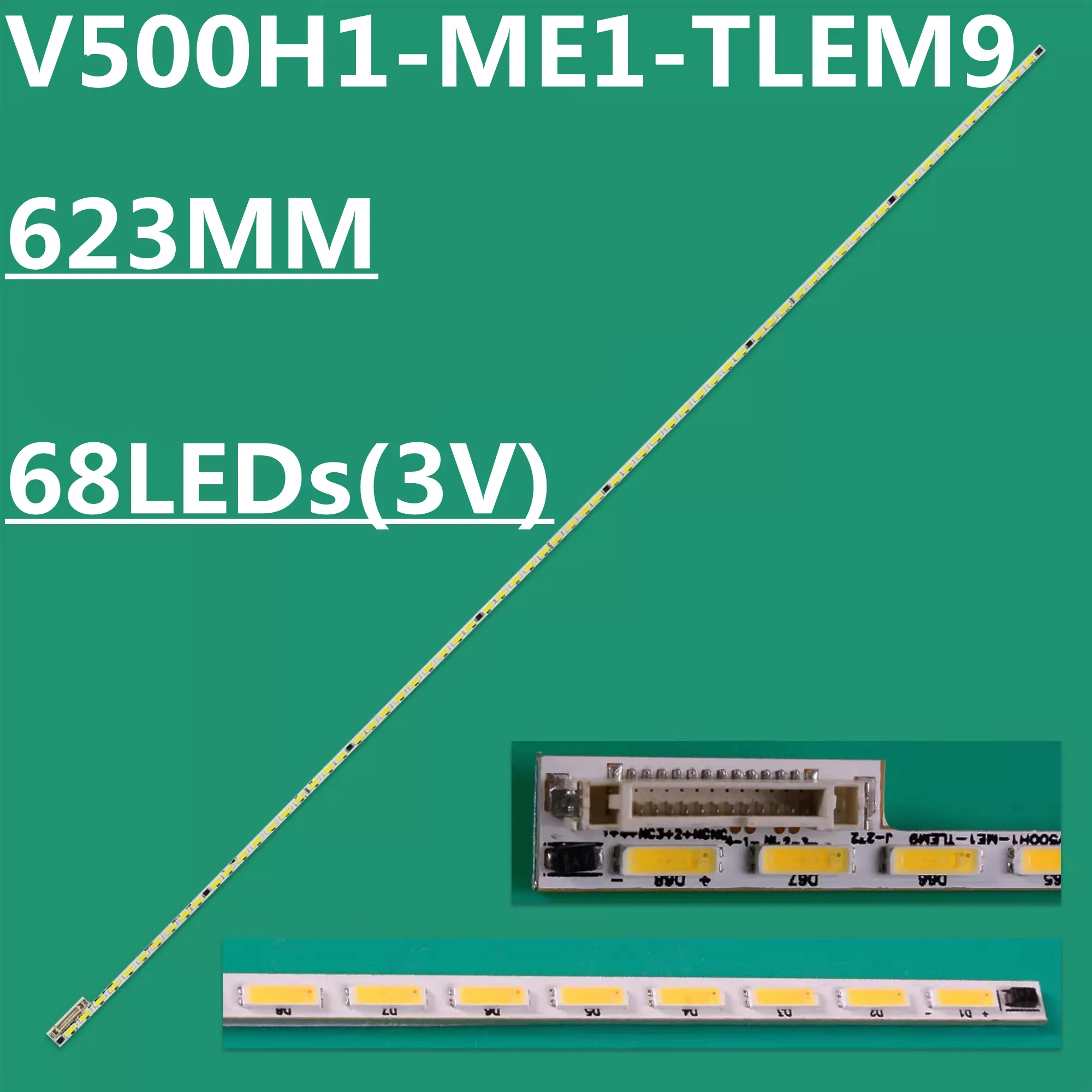 Striscia Di Retroilluminazione A Led Per 50 E510E Le50A5000 50 Du6000 V500H1-Me1-Tlem9 50 "Tv Tf-Led50S10T2 50 L1400U 50 L3400U V500Hj1-Me1 50 S10T2