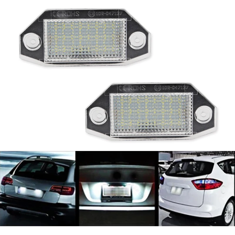 Per Ford Mondeo Mk3 2000-2007 4D/5D 6000K 12V Luce Targa Bianca Ricambi Auto Led Ultra Brightluce Targa