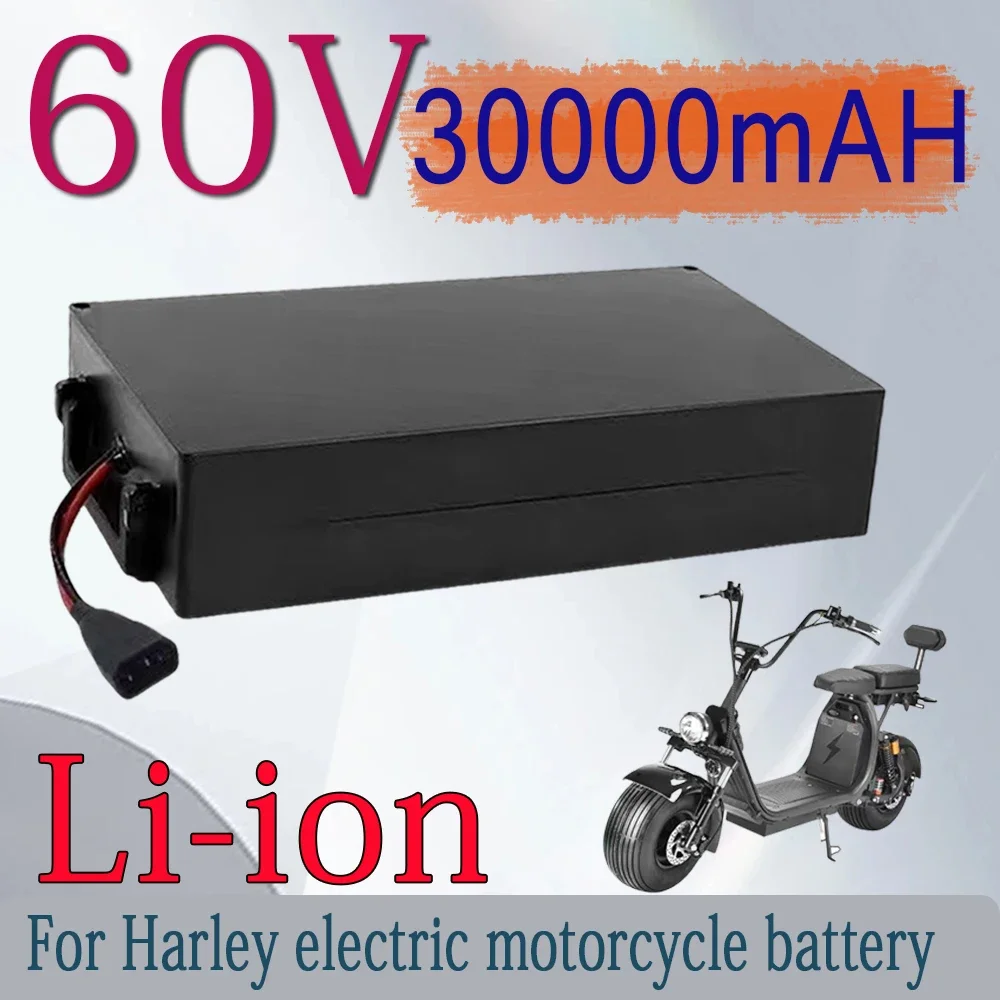 Per Harley Electric Motor Bike Batteria Al Litio 60V 30Ah Batterie Per Scooter E A Tre Ruote Citycoco Ws-Pro Trike