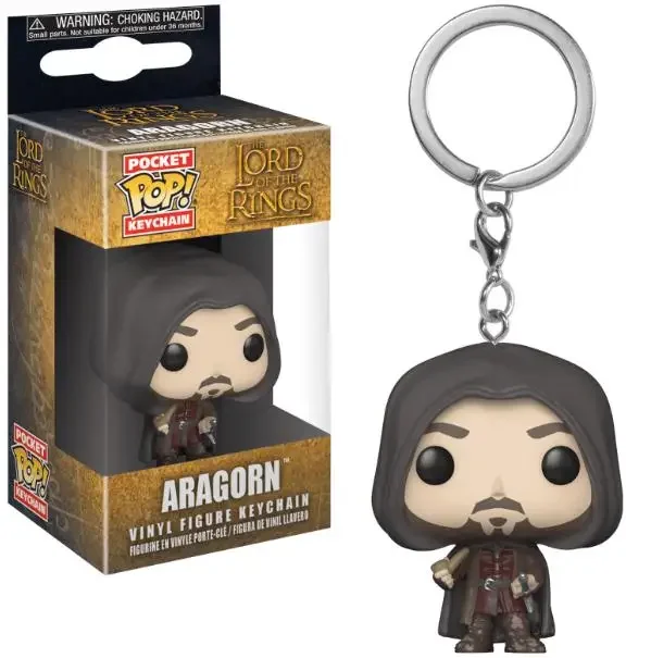 The Lord Of Aragorn Pocket Keychain Vinyl Action Figures Model Toys The Rings For Children Christmas Gift