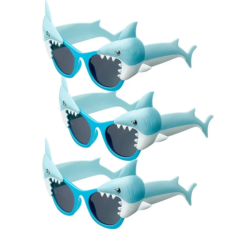 Bambini Shark Glasses Shark Theme Parti Hawaii Kids Birthday Party Preferita Boy Funny Ocean One 1St Birthday Party Baby Shower Shark
