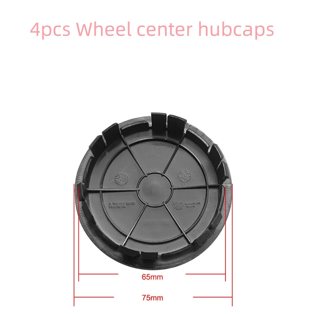 4 Pz/Lotto 75Mm Car Wheel Center Hub Caps Cover Logo Badge Emblem Per Mercedes Benz C Cl Cla E Gla Glc Gle Class