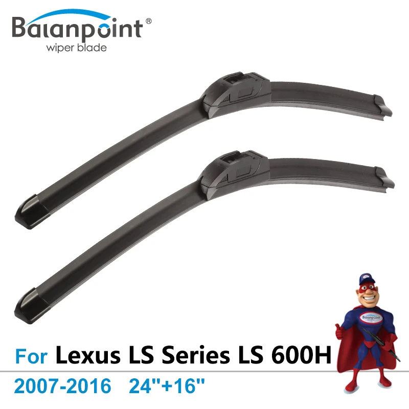 Spazzola Tergicristallo Per Auto Per Lexus Ls Series Ls 600H 2007-2016 24 "+ 16", Set Di 2 Pezzi, Tergicristalli Puliti Superiori