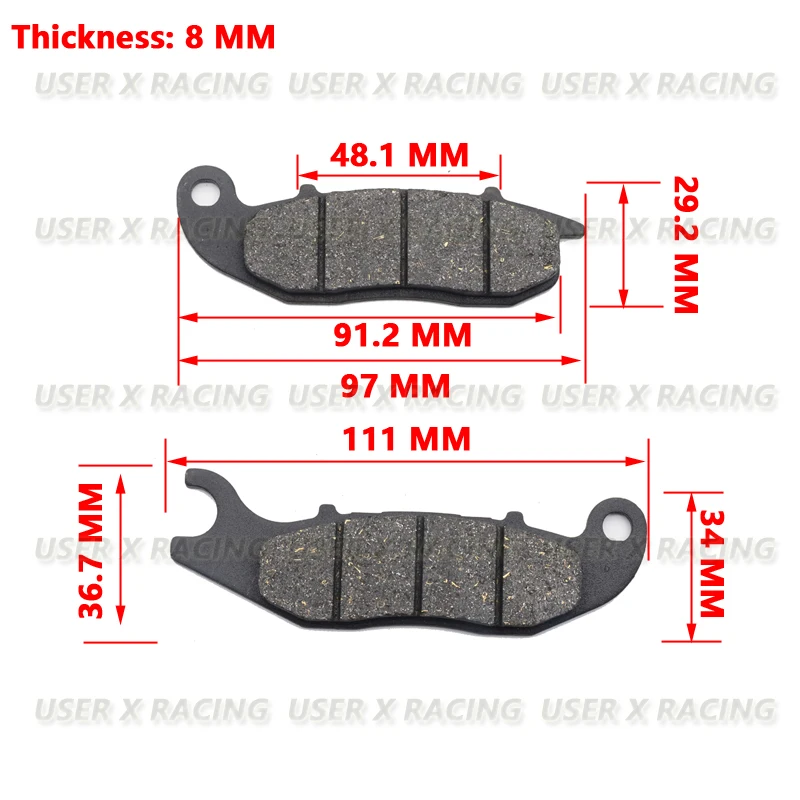 Pastiglie Freno A Disco Per Moto Usx Freni Pastiglie Freno Anteriori Posteriori Fa465 Dsp-W125 F Hongda Crf 250 300 Fantic Tz Tx Tr 125 170 180 200