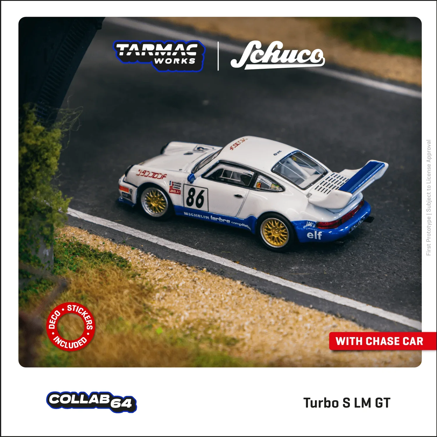 Tarmac Works 1:64 964 Turbo S Lm Gt Diecast Diorama Collezione Di Modelli Di Auto In Miniatura
