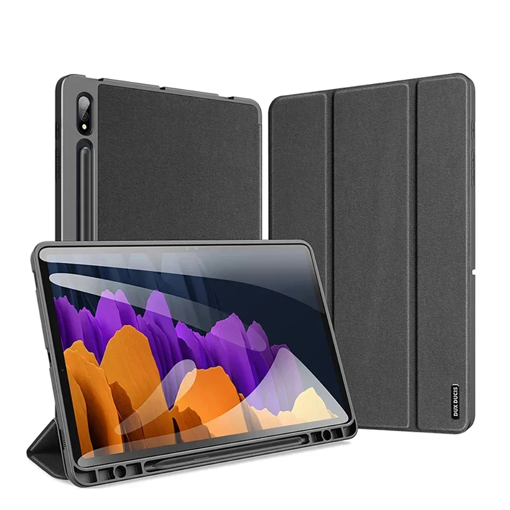 Per Samsung Tab S8 Ultra S7/S8 Tablet Ipad Case Smart Sleep Wake Pencil Holder Stand Cover Accessori Per Ipad Per Tablet Samsung