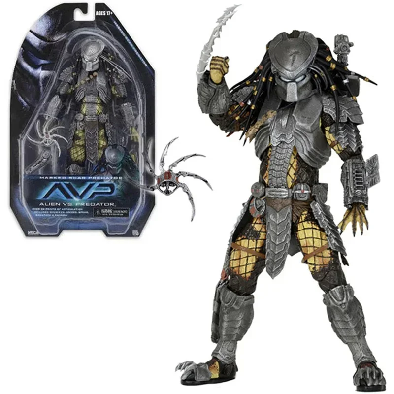 Cicatrice Mascherata Avp Celtic Chopper Scar Action Figure Alien Predator Series Serpent Hunter Covenant Elder Predator Decor Toys