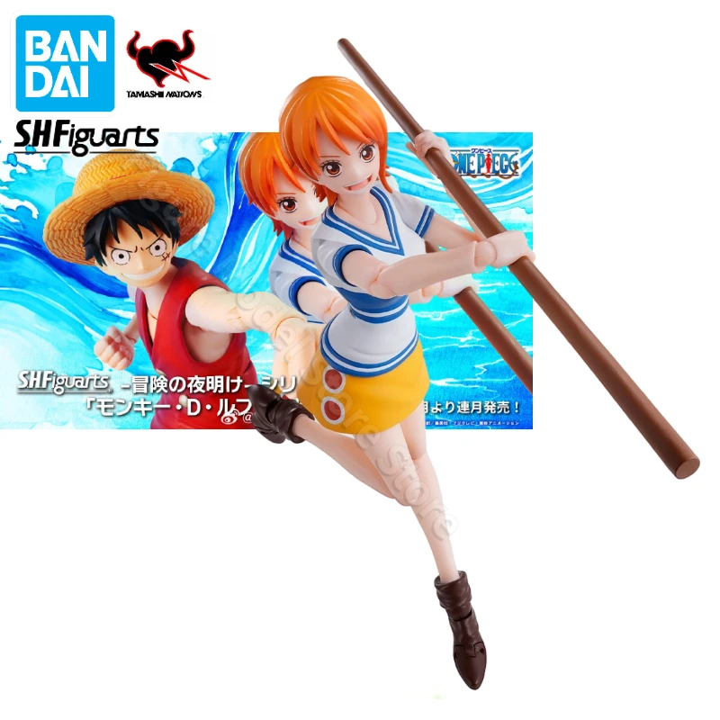 100% Originale Bandai S.H.Figuarts Shf One Piece Nami Romance Dawn Anime Action Figures Giocattoli Modelli Collettore