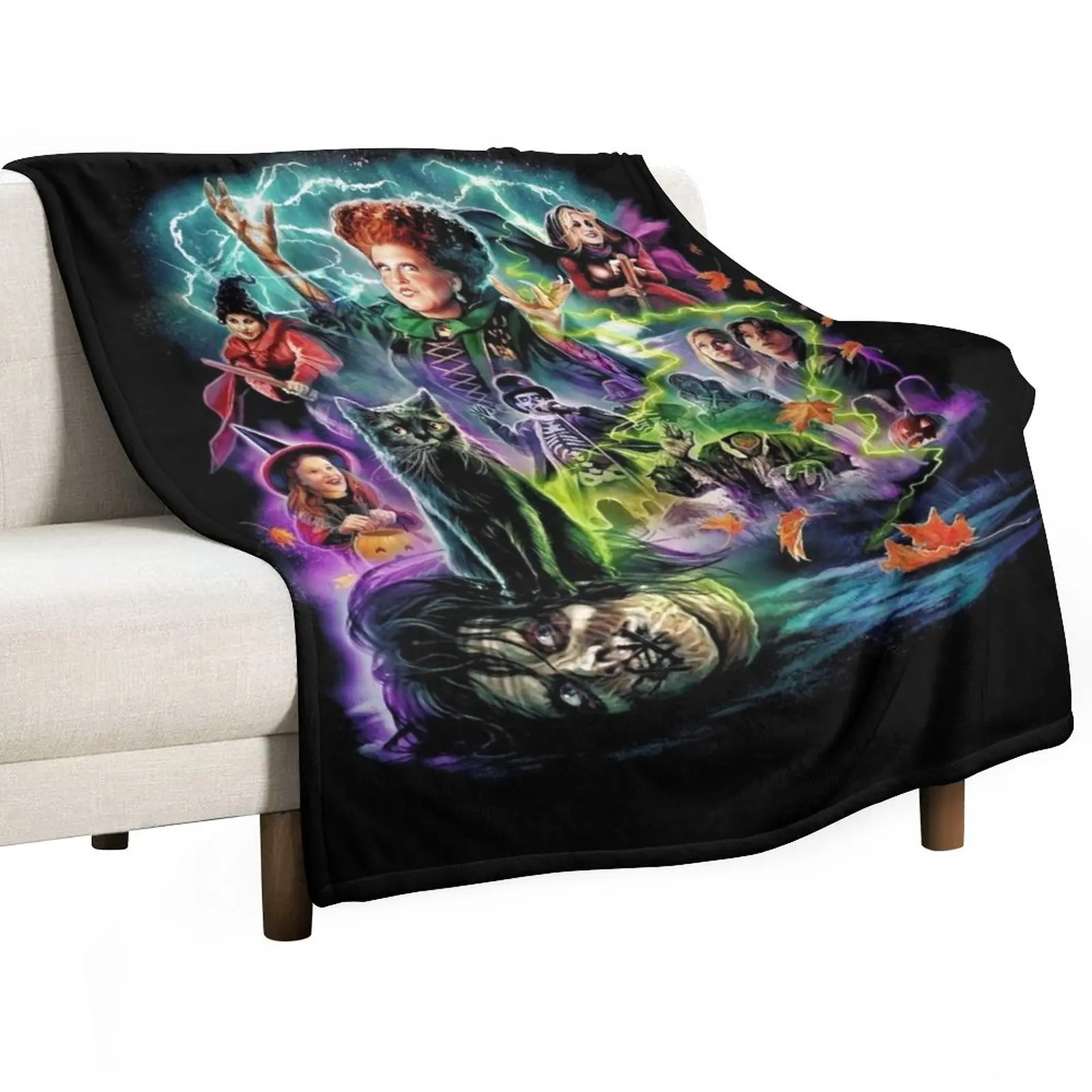 Hocus Pocus Sanderson Sisters Vintage Throw Coperta Sacco A Pelo Coperta Divano Trapunta Dormitorio Essentials
