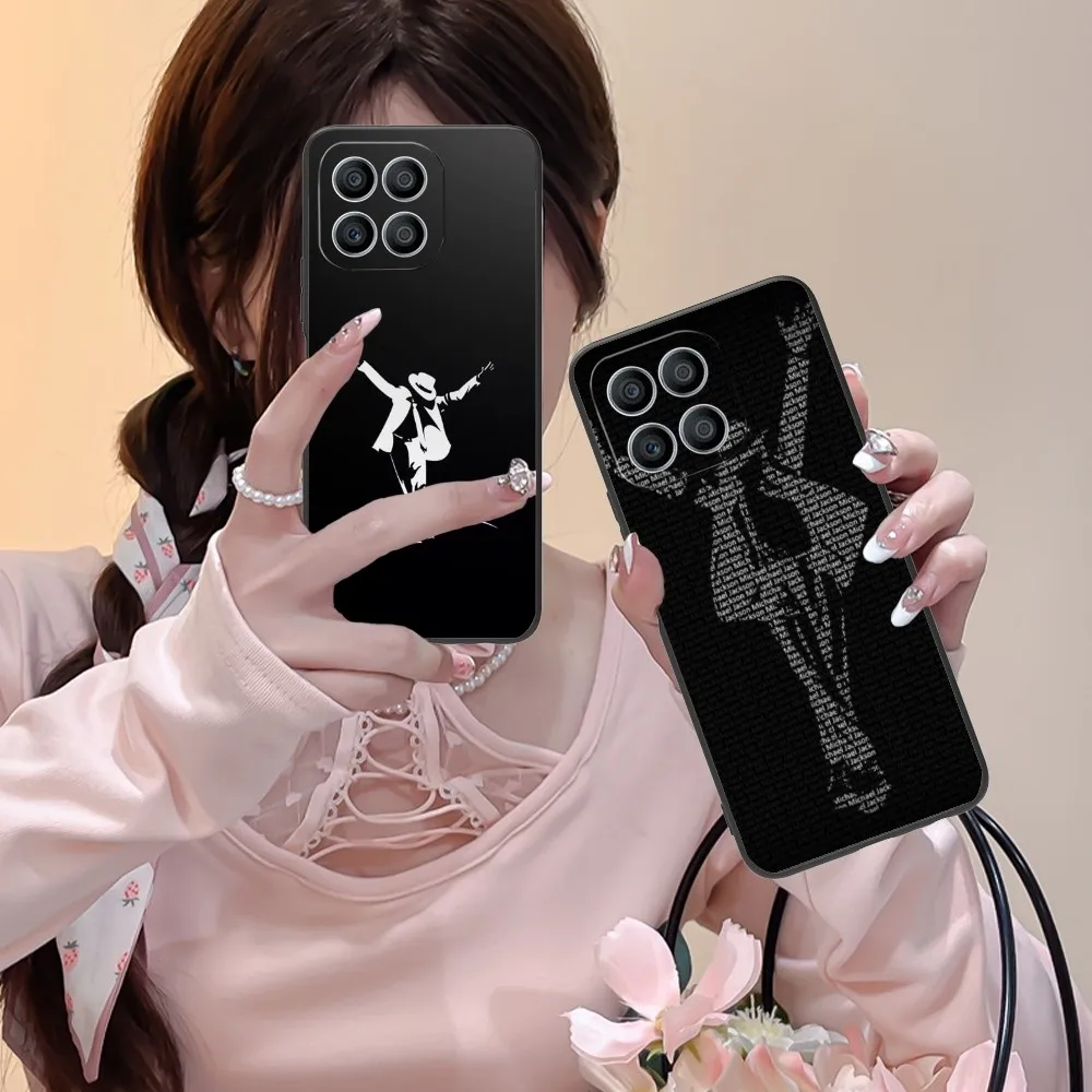 Aesthetic Mj Mobile Cell Phone Case For Huawei Honor 90 80 70 60 50 30 20 10 9 8 7 Pro C S Se Lite 5G Black Phone Cover Funda