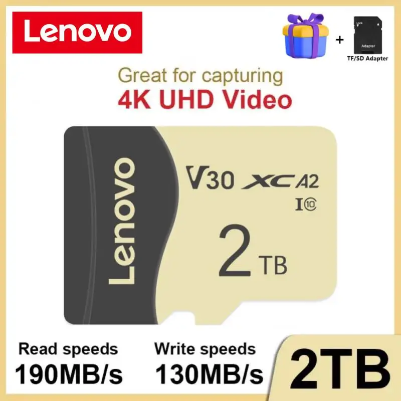 Originale Lenovo Micro Tf Sd Card 2Tb A2 Memory Card 128Gb U3 4K Tf Sd Flash Micro Card 1Tb Per Nintendo Switch Ps4 Ps5 Game