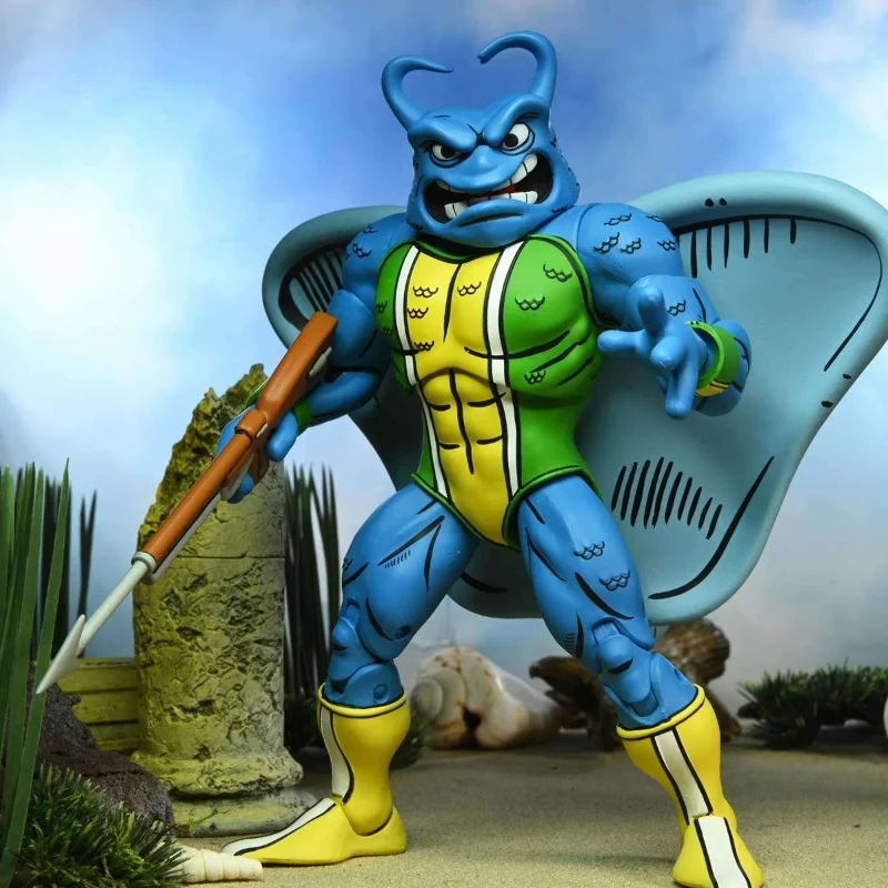 Argins Stock Ufficiale 】 Neca54308 Ninja Turtle Series Set Devil Fish Giocattolo A Mano Umanoide Mobile Da 7 Pollici