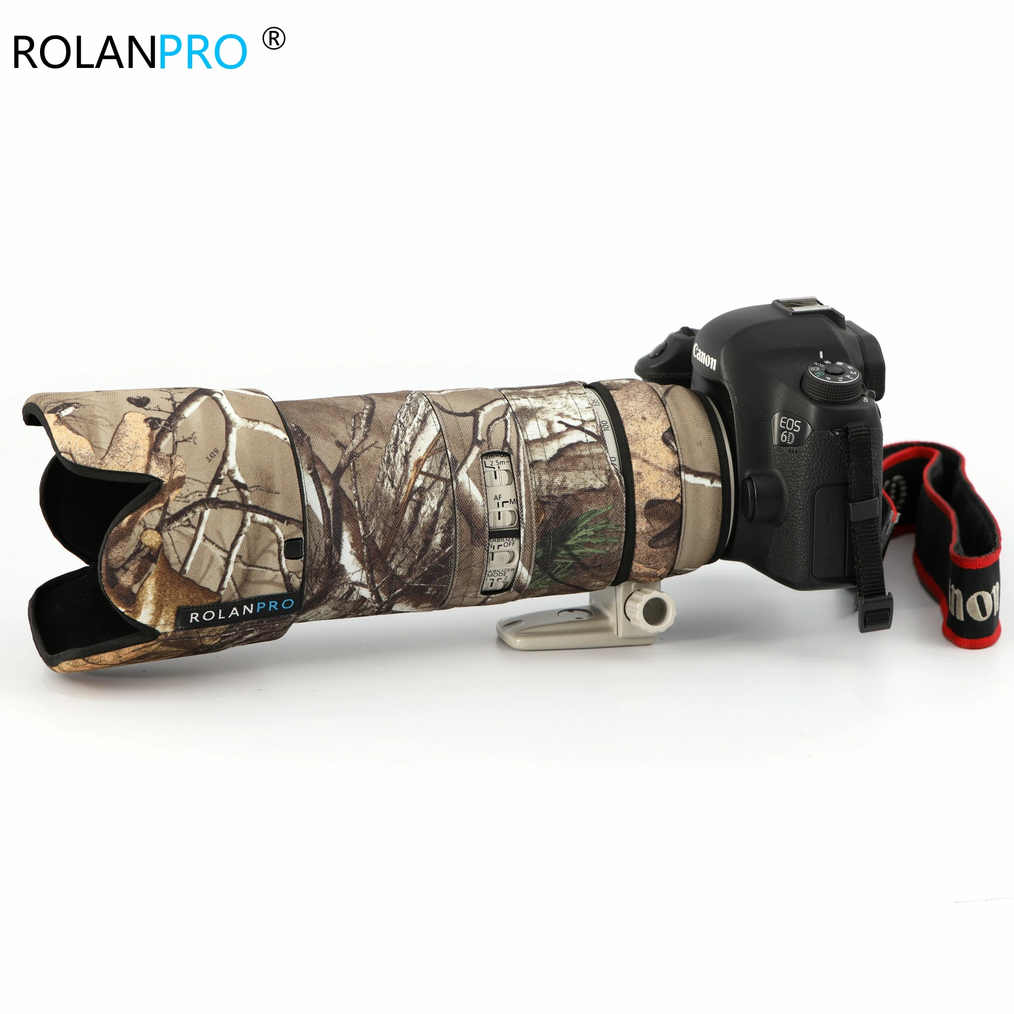 Rolanpro Copriobiettivo Mimetico Abbigliamento Impermeabile Parapioggia Per Canon Ef 70-200Mm F2.8 L Is Usm Custodia Per Obiettivo