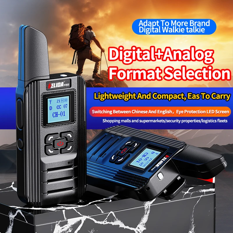 Mini Walkie Talkie Dmr Da 2W, Adattato A Motorola Hyt, Radio Bidirezionale Uhf 400-470Mhz