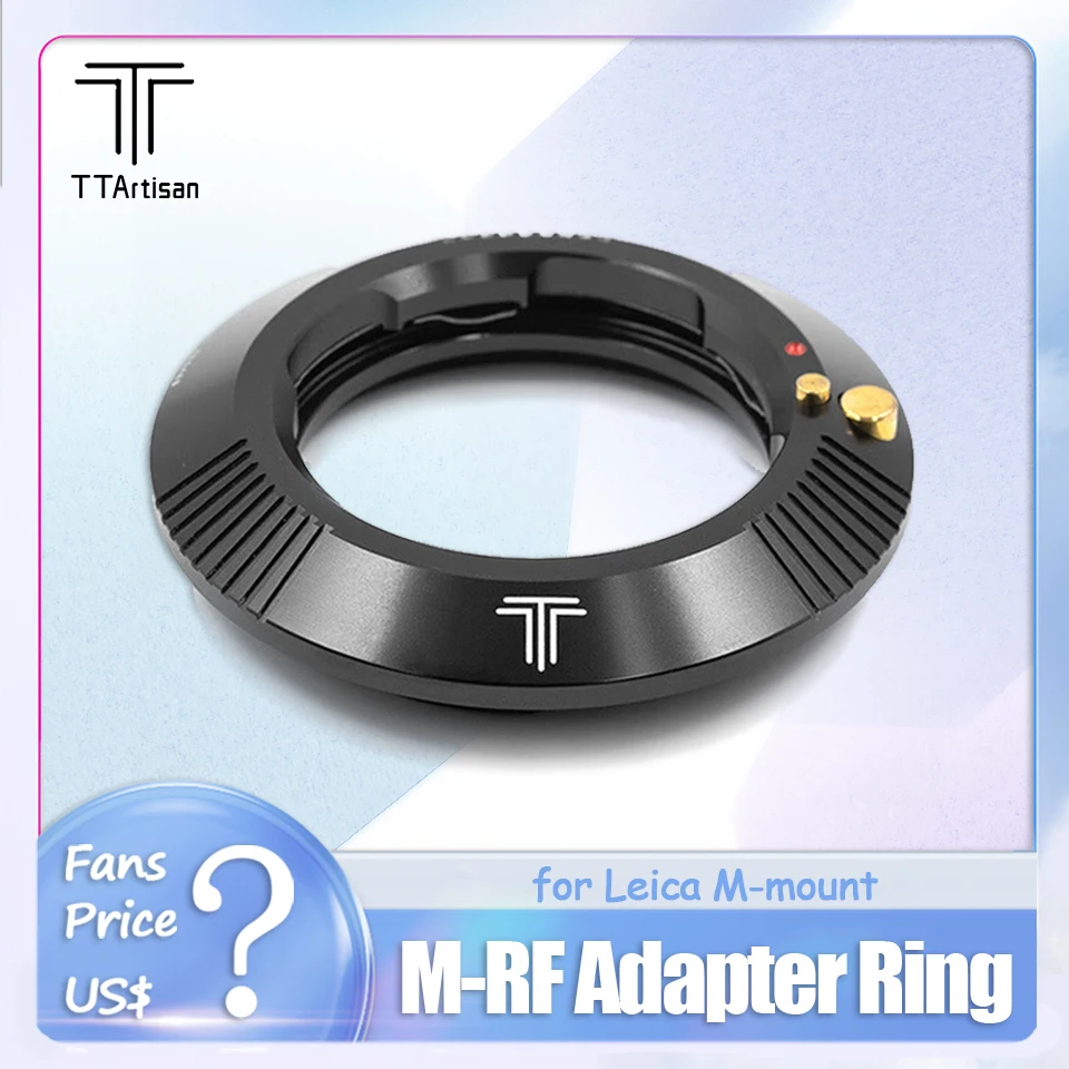 Ttartisan M-Rf Anello Adattatore Per Leica Voigtlander Zeiss M A Canon Rf-Mount Mirrorless Accessori Per Obiettivo Della Fotocamera Rp R5 R6