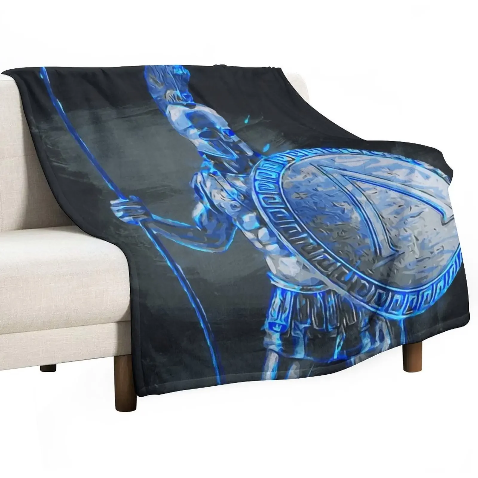 Ancient Warriors, Spatates Throw Blanket Beach Sofa Sofa Throw Coperte