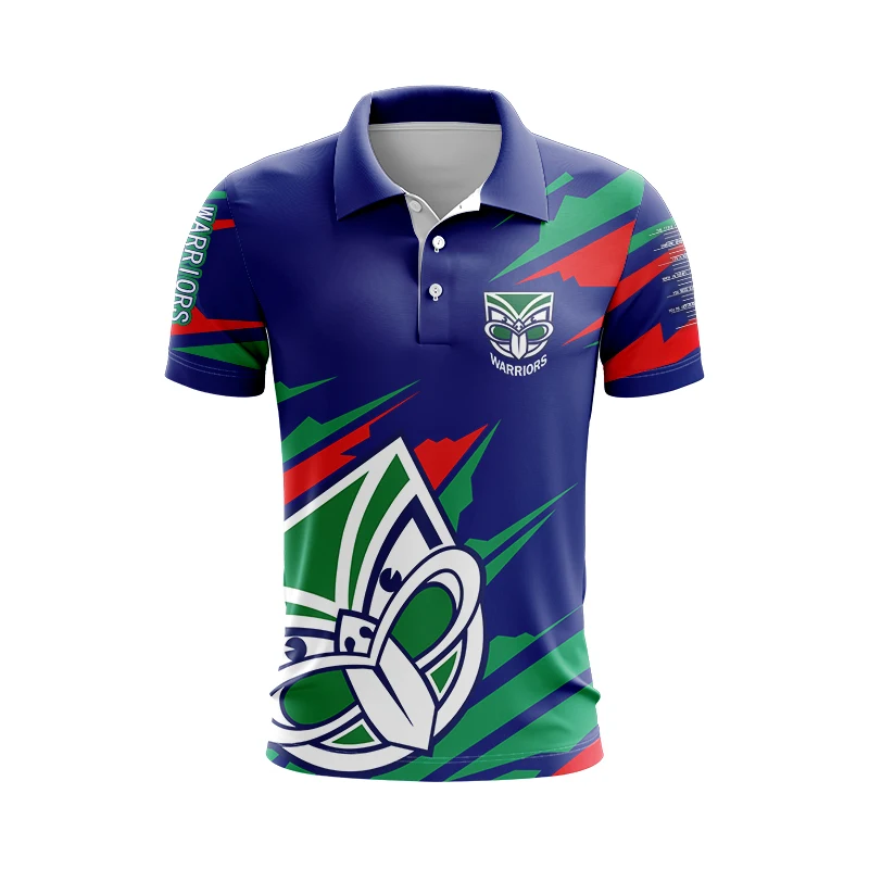 2024 Warriors Polo Home And Away Training Aboriginal/Anzac/Tradizionale/Single Line Rugby Jersey