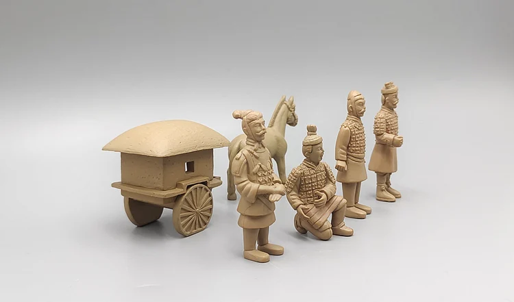 Modello In Miniatura Pvc Terracotta Warriors 6 Pz/Set