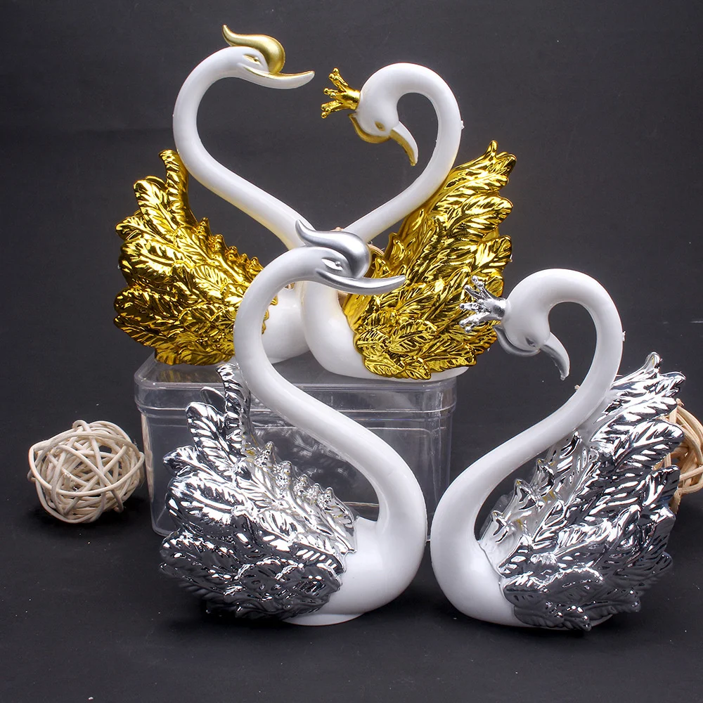 Beautiful Crown Swan Diy Cake Topper For Birthday Wedding Party Valentine'S Day Cake Decorations Cake Decorating Supplies