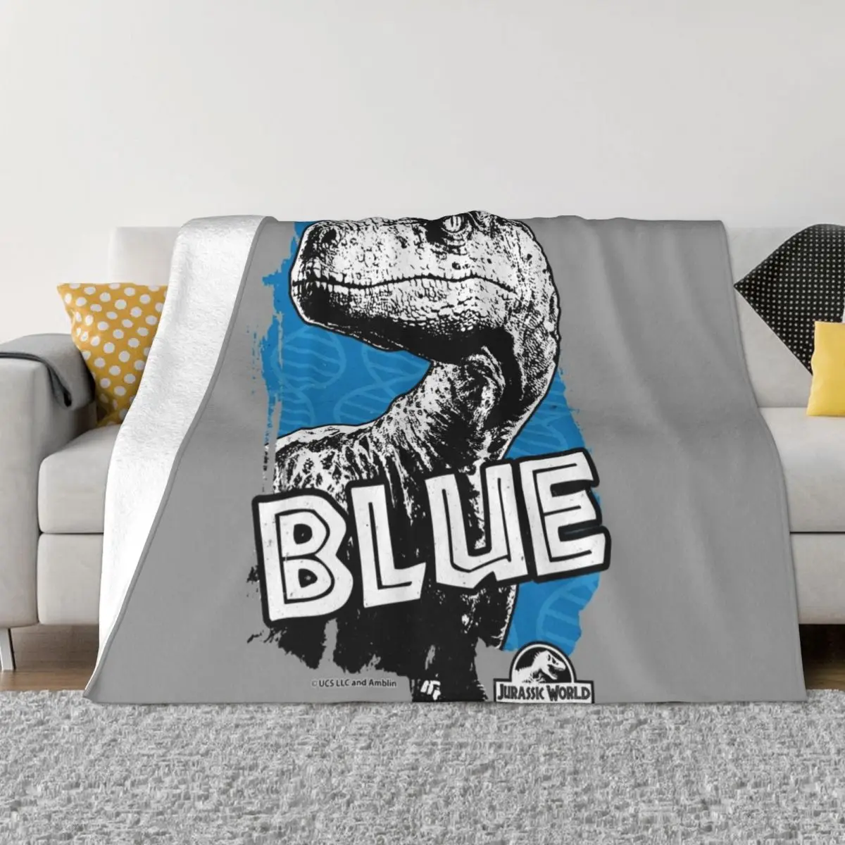 Jurassic World - Blue Fan Art Graphic 2 Coperta Ponderata Simpatiche Coperte Pelose