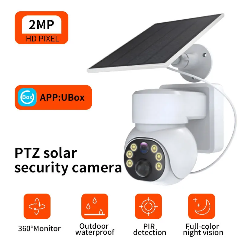 Telecamera Solare Pir Wifi Outdoor Wireless 2Mp 1080P Ip Camara Pannello Solare Protezione Di Sicurezza Cctv Batteria Integrata