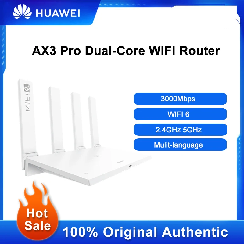 Huawei Ax3 Pro Router Wifi 6 + 3000Mbp Dual-Core Wi-Fi Smart Home Mesh Wireless Network Router Amplificatori Di Segnale Ripetitore