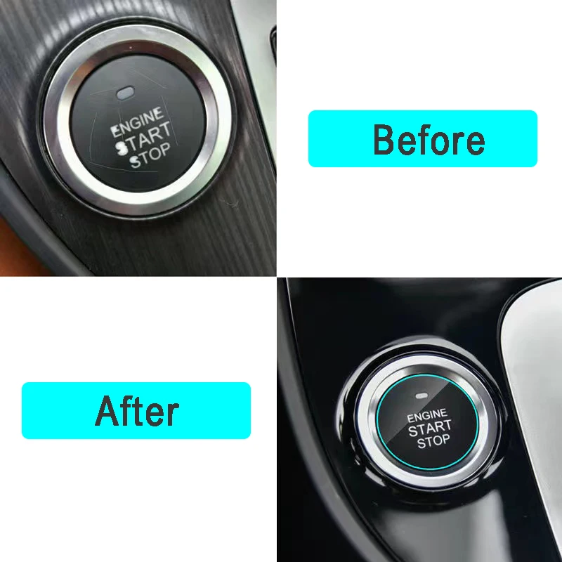 Auto Start Stop Button Pellicola Protettiva Sticker Per Renault Megane 2 3 Duster Logan Clio 4 3 Laguna 2 Scenic Sandero 2 Captur