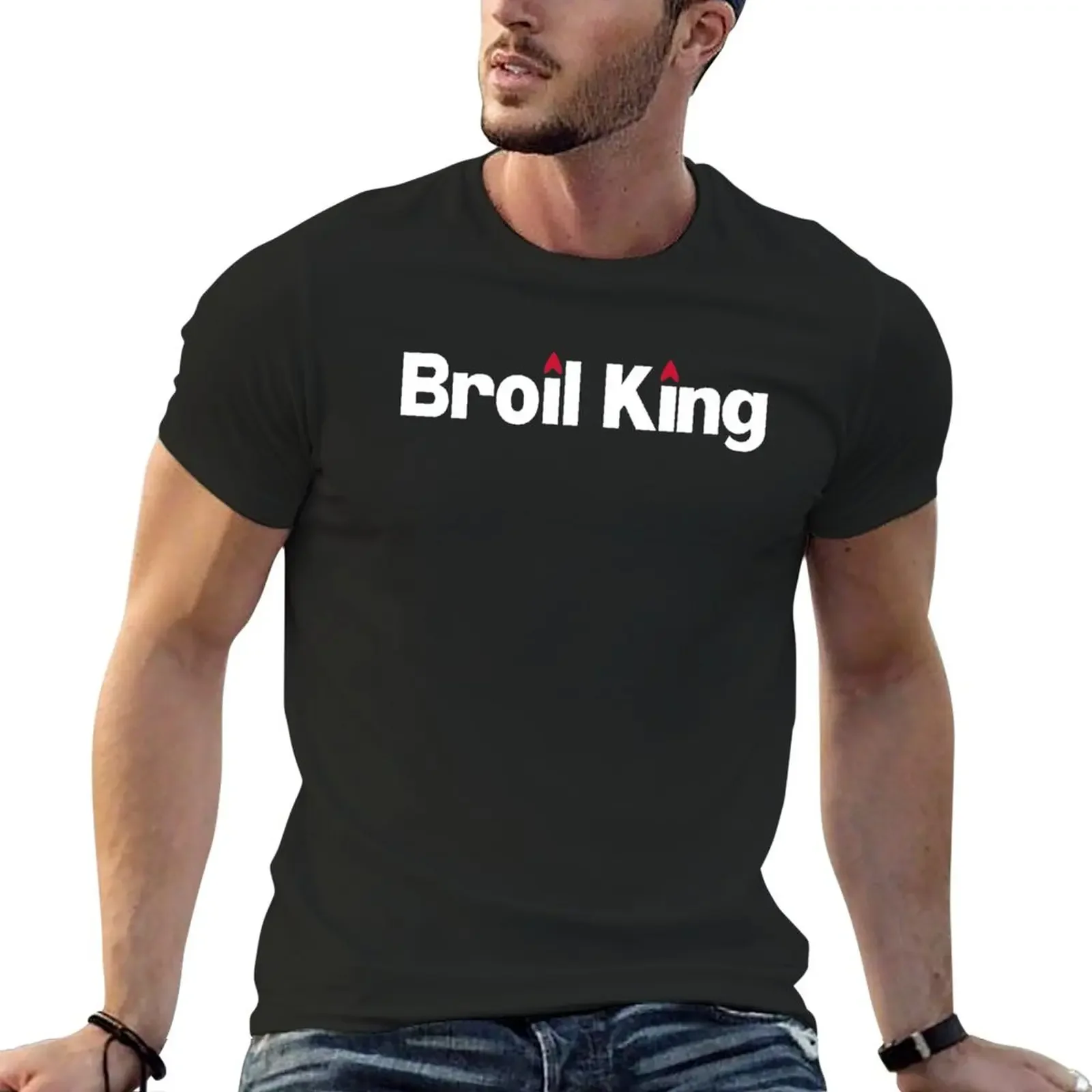 Maglietta Broil King Funnys Taglie Forti Magliette Bianche Da Uomo
