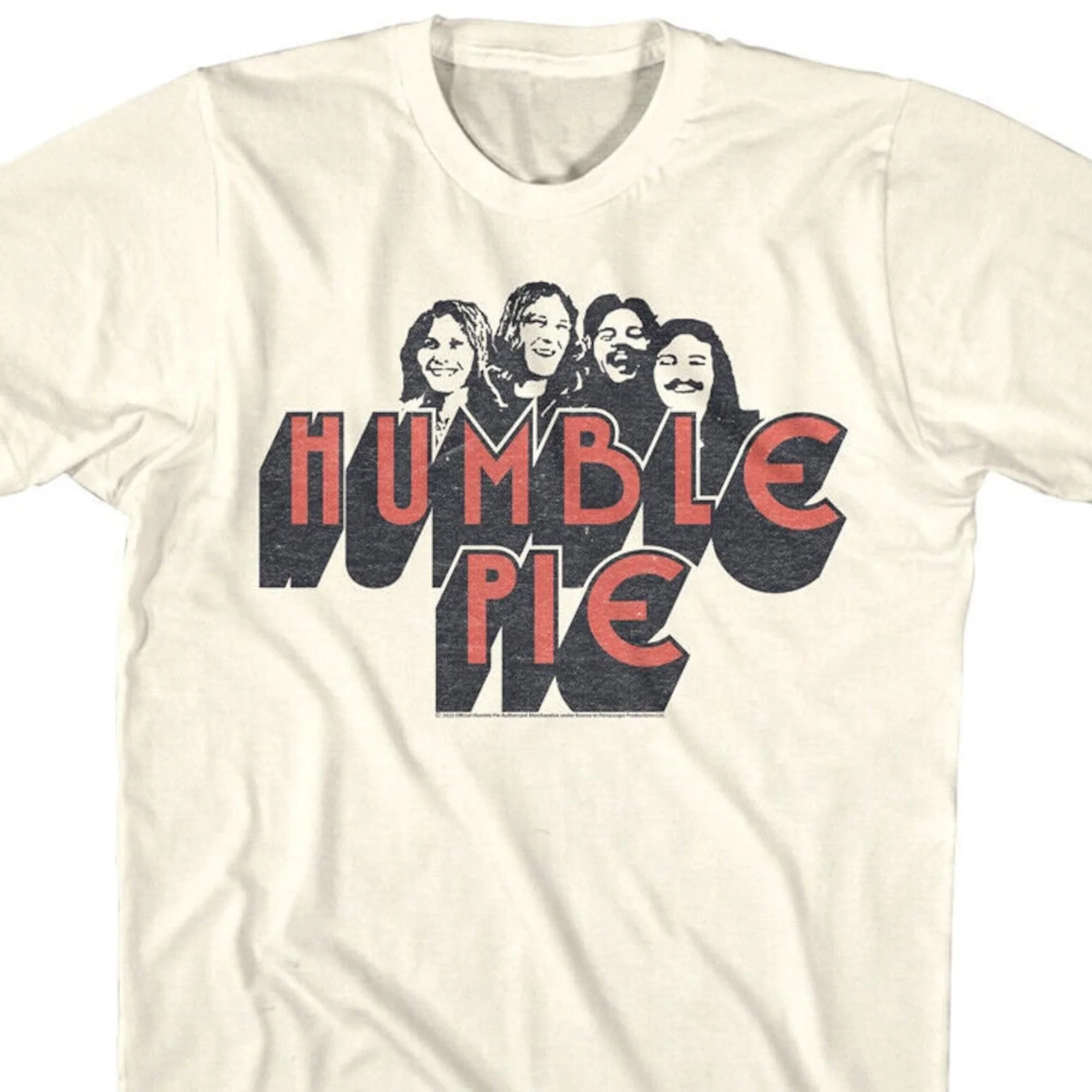Humble Pie Tshirt Music Band Faces Hard Rock Concert Tour Shirt