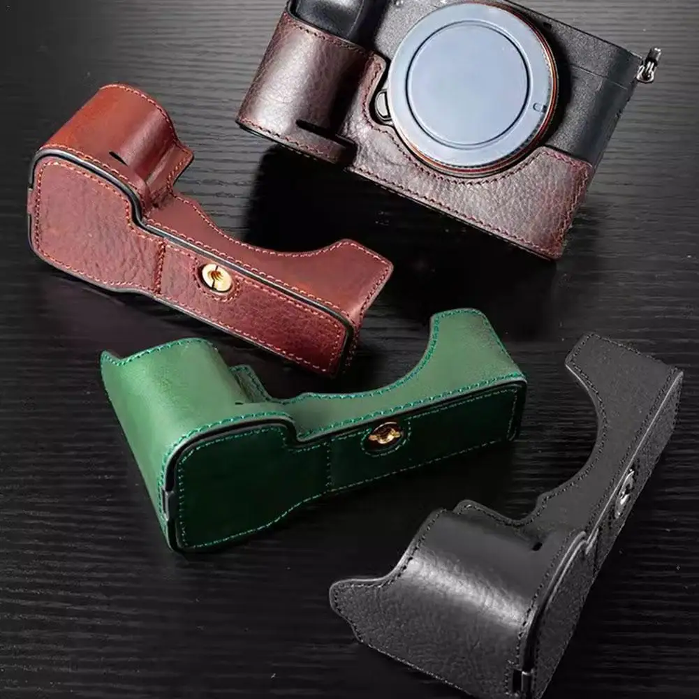 Fatto A Mano Per Sony A7C/A7C2 Custodia Protettiva In Pelle Pu Per Fotocamera Per Sony A7C A7C2 Guscio Di Copertura Della Base Inferiore Per Sony A7C2