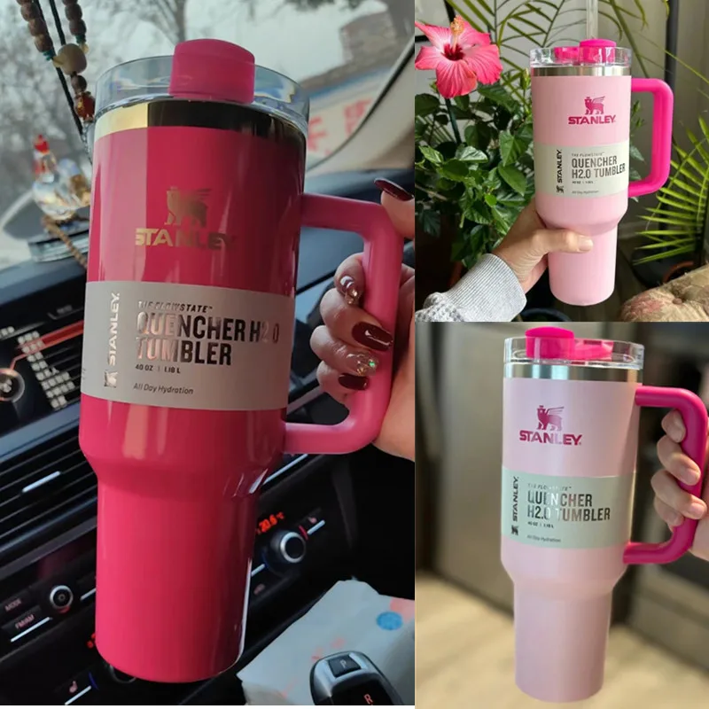 30Oz/40Oz Stanley Adventure Quencher H2.0 Bicchiere Con Manico Tazza Da Auto Isolata Sottovuoto In Acciaio Inossidabile Tazza Da Viaggio Ghiacciata Te