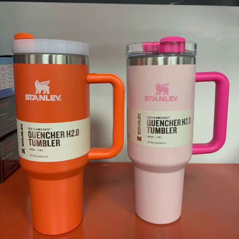 30Oz/40Oz Stanley Adventure Quencher H2.0 Bicchiere Con Manico Tazza Da Auto Isolata Sottovuoto In Acciaio Inossidabile Tazza Da Viaggio Ghiacciata Te