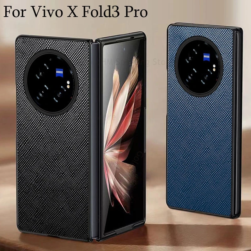 Fundas Per Vivo X Fold3 Pro 5G Custodia Per Telefono In Pelle Incrociata Per Vivo X Fold 3 Pro Custodia Protettiva Rigida Per Pc Per Vivo X Fold 2 3