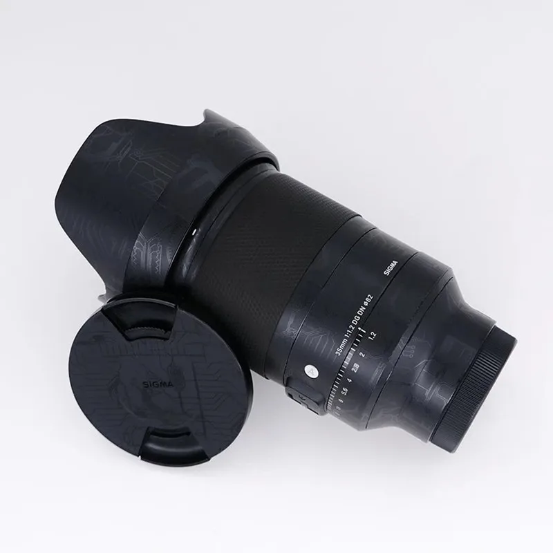 35 1.2 Adesivo Per Obiettivo Della Fotocamera Kit Pellicola Protettiva Per La Pelle Accessori Per La Pelle Per Sigma 35Mm F1.2 Dg Dn Art Coat (Per Son