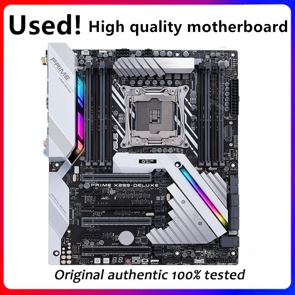 Utilizzato Per Asus Prime X299-Deluxe Scheda Madre Desktop Originale Intel X299 Ddr4 Lga Lga 2066 Usb3.0 M.2 Sata3