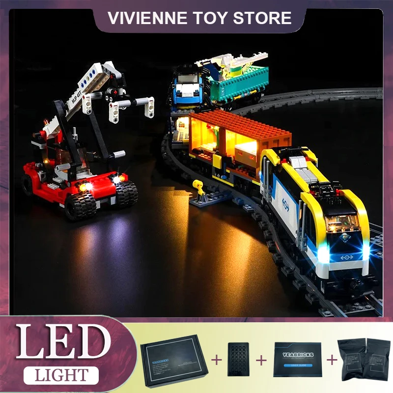 Kit Luci A Led Per Treno Merci Lego 60336 Blocchi Tecnici Giocattolo In Mattoni (Solo Luce A Led, Senza Modello Di Blocchi)