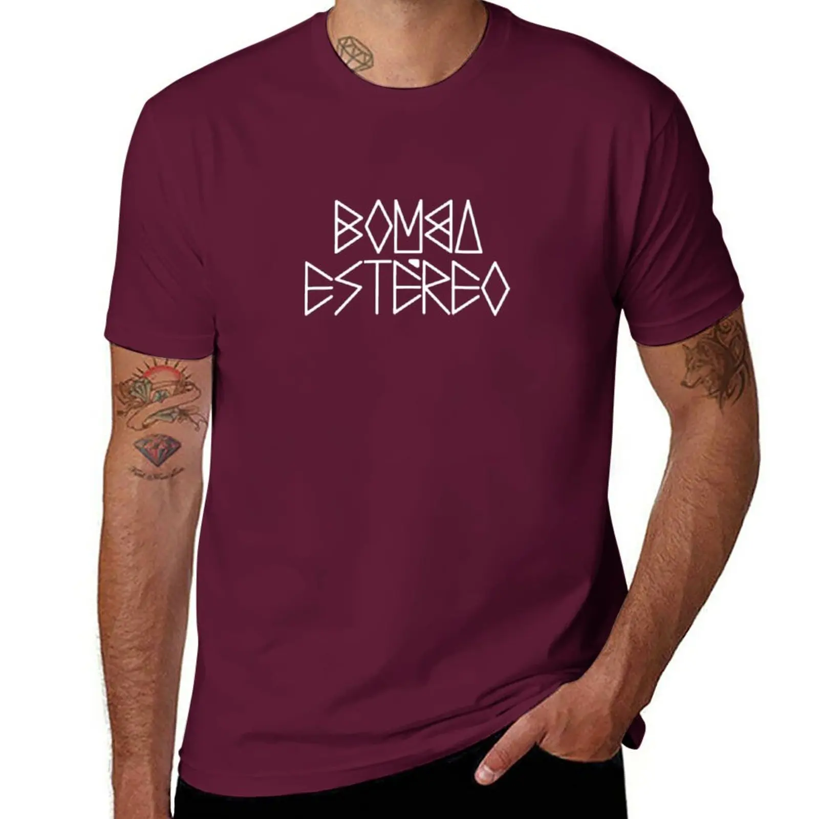 Nuova Maglietta Bomba Estereo Magliette Vuote Magliette Grafiche Top Abbigliamento Uomo