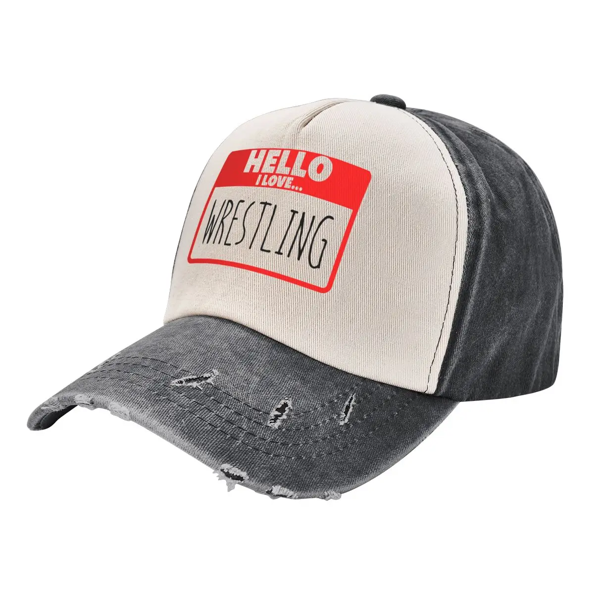 Baseball Hip Hop Cowboy Color Wash Hat Wrestling Poster In Vendita Berretto Casual Graphic Unisex Copricapo Sportivo