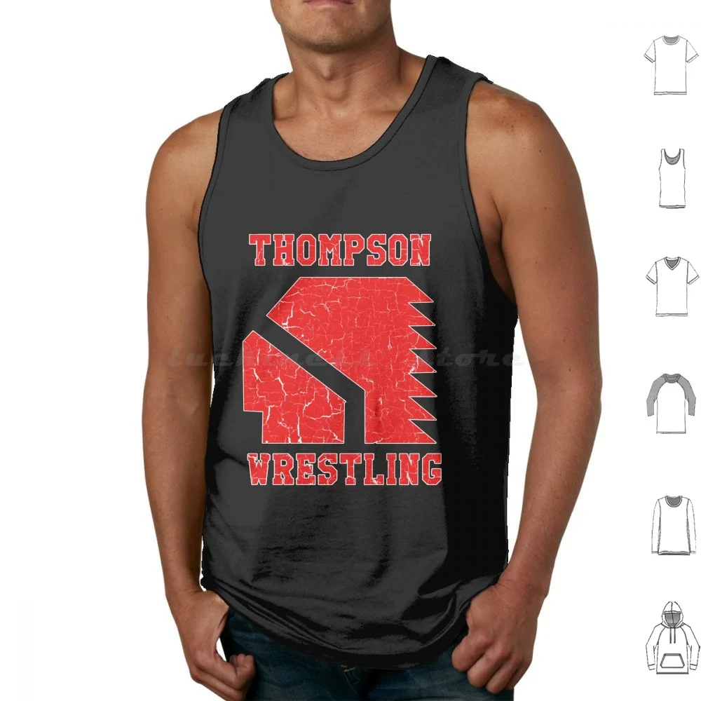 Thompson High School Wrestling-Vision Quest-Canotte Gilet Senza Maniche Thompson High School Wrestling Vision Quest
