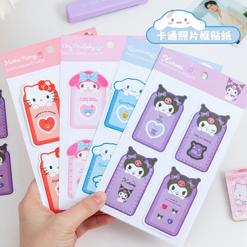 Kawaii My Melody Sanrio Kuromi Camera Photo Paper Fai Da Te Anime Phone Sticker Decorazione Cartoon Sticker Cute Girl Toys Regali